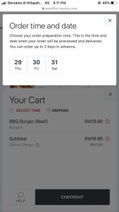Maynuu Restaurant Select Date & Time Slot