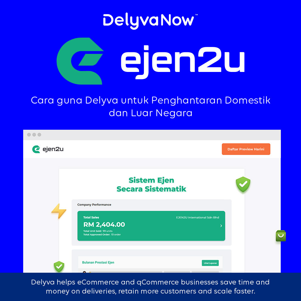delyva hantar order ejen2u